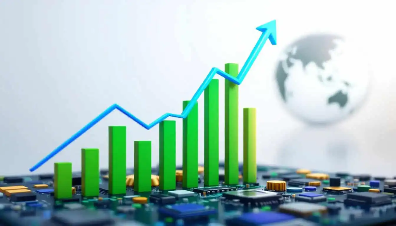A graph showing proven SEO results and increased website traffic.